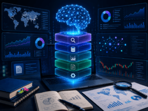 AI research stack for market analysis
