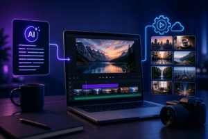 AI scripting with automated B-roll