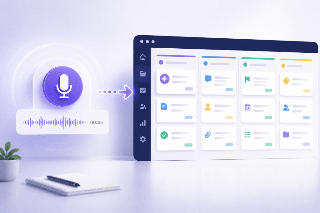 auto-publish voice notes into organized project pipelines